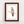 Northern Flicker Art Print in dark red frame